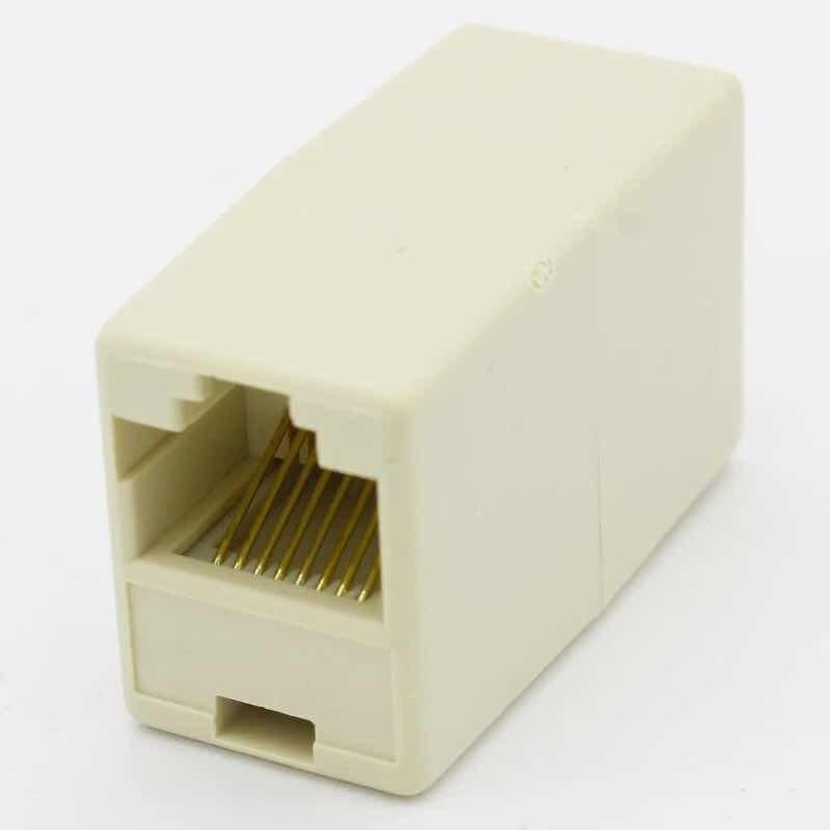 GENERICO - Adaptador RJ45 Hembra-Hembra UTP - Pack de 3 Unidades