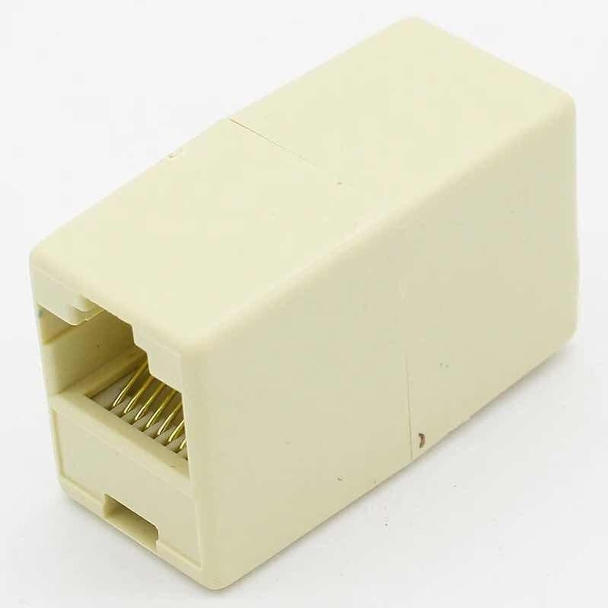 GENERICO - Adaptador RJ45 Hembra-Hembra UTP - Pack de 3 Unidades
