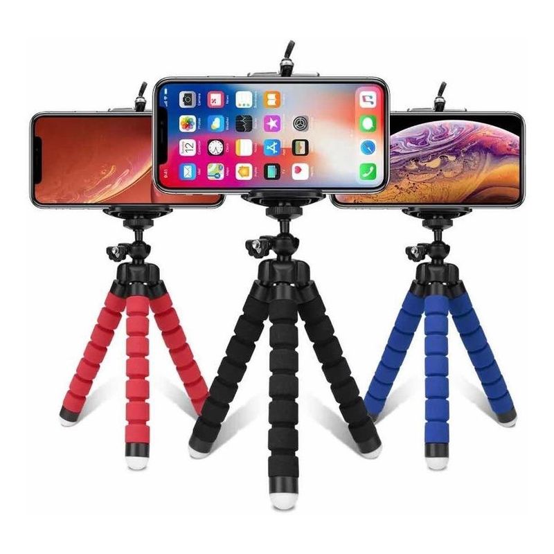 GENERICO - Trípode Flexible para Celular y Cámara - Soporte Ajustable