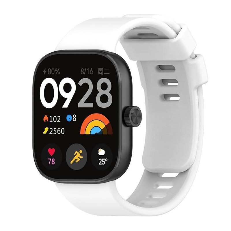 GENERICO - Correa Silicona Para Xiaomi Redmi Watch 5 4 / Band 9 8 Pro Blanco