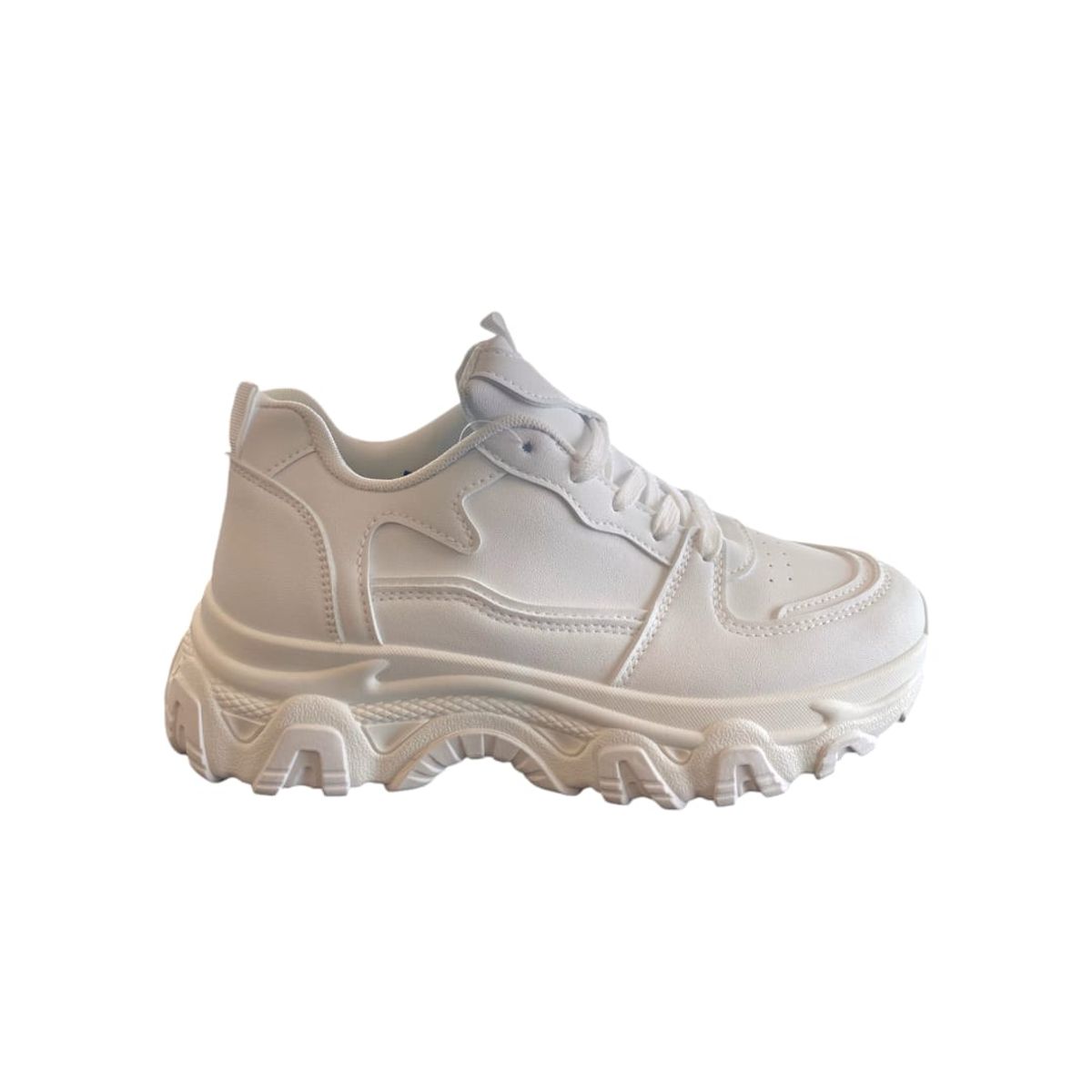 HERIEL - Zapatilla Blanca Plataforma Mujer