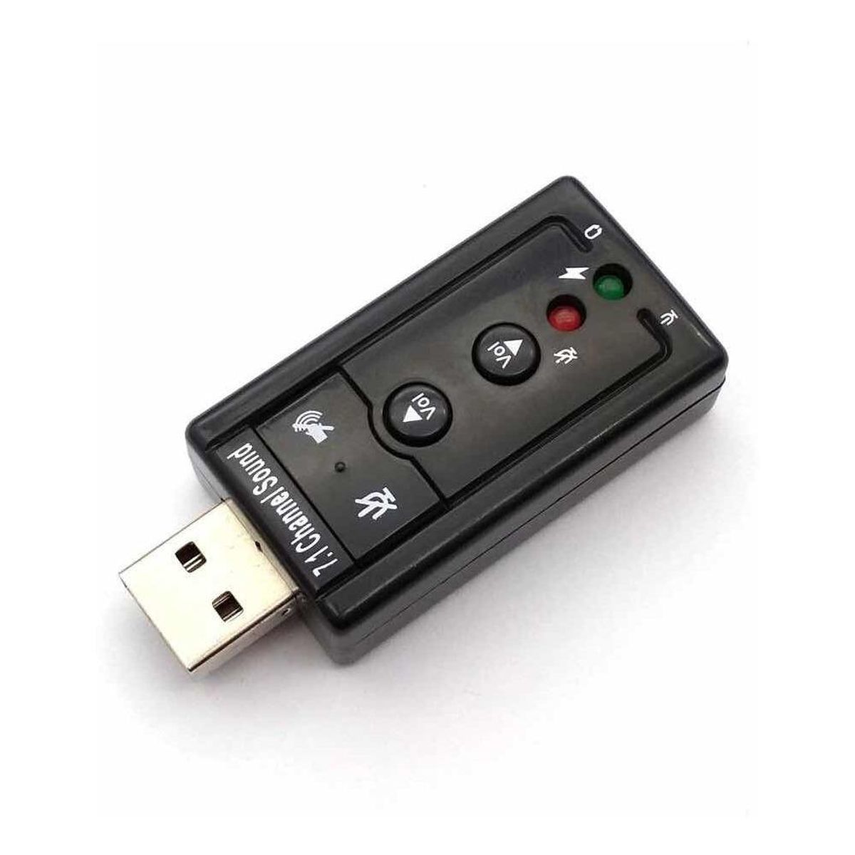 GENERICO - Adaptador de Sonido USB 3D 71 con Conexión Práctica