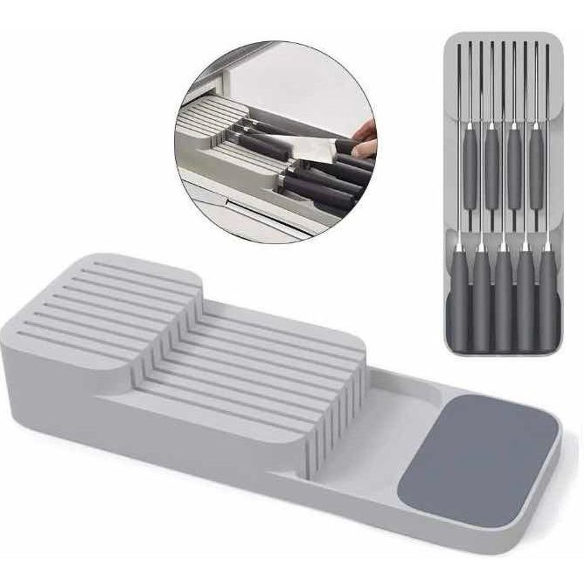 GENERICO - Bandeja Organizador de Cuchillos Minimalista para Cocina
