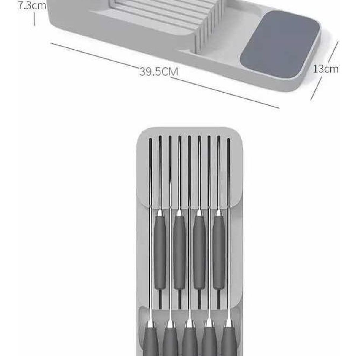 GENERICO - Bandeja Organizador de Cuchillos Minimalista para Cocina
