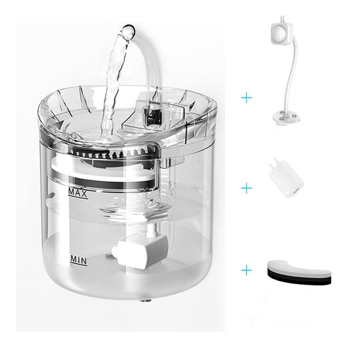 GENERICO - Dispensador Automático de Agua para Mascotas con Sensor