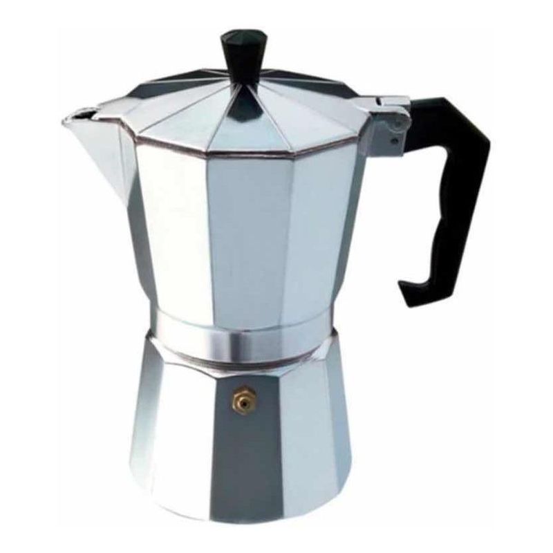 GENERICO - Cafetera Italiana Manual de Aluminio 3 Tazas Portátil