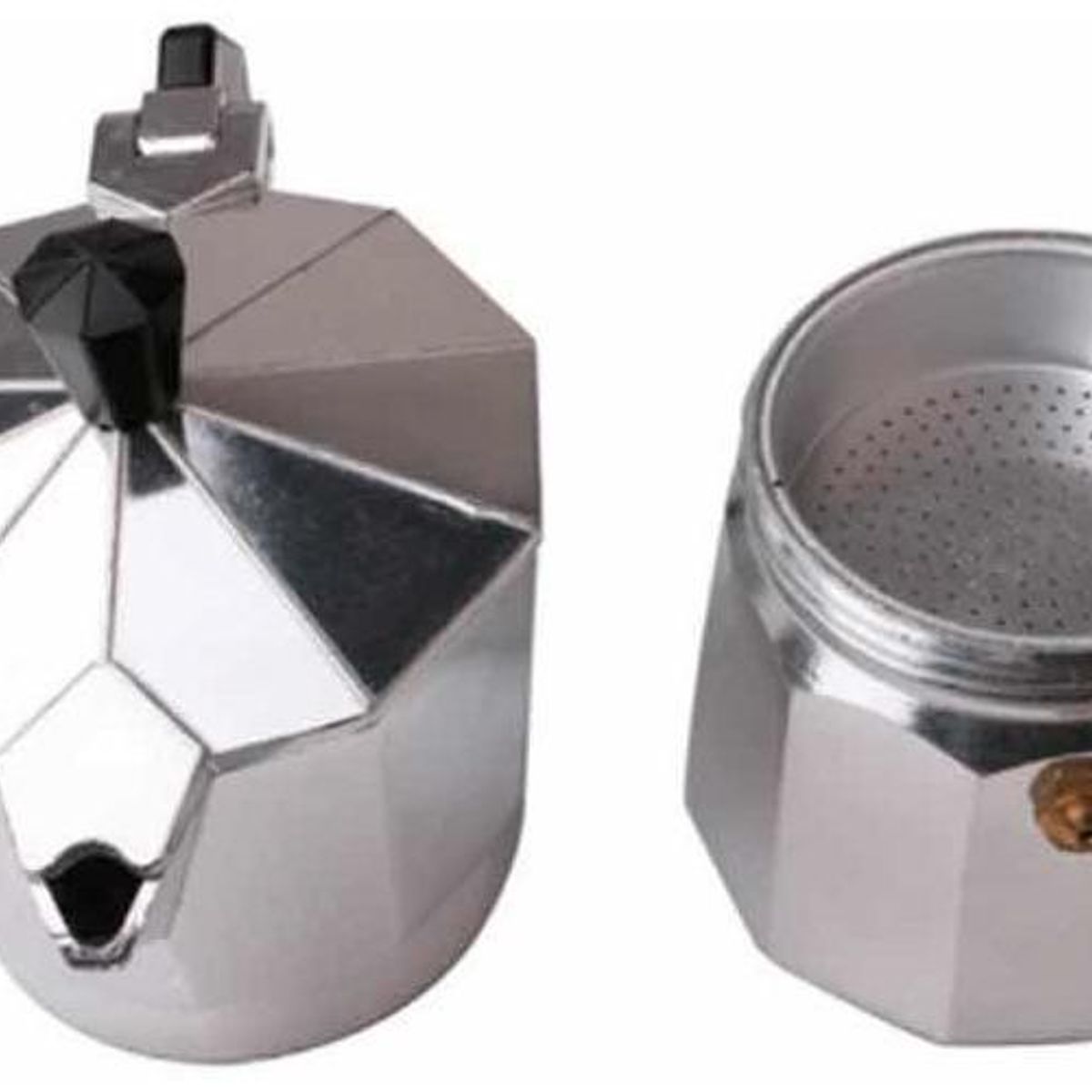 GENERICO - Cafetera Italiana Manual de Aluminio 3 Tazas Portátil