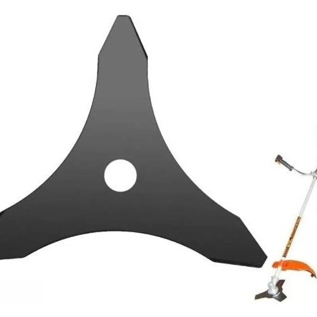 GENERICO - Cuchilla Desbrozadora de 3 Puntas para Cortadoras de Césped