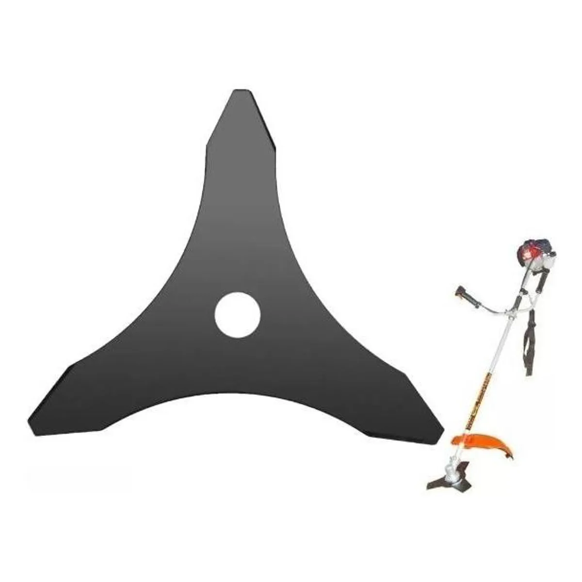 GENERICO - Cuchilla Desbrozadora de 3 Puntas para Cortadoras de Césped