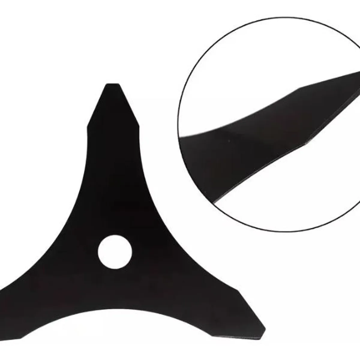 GENERICO - Cuchilla Desbrozadora de 3 Puntas para Cortadoras de Césped