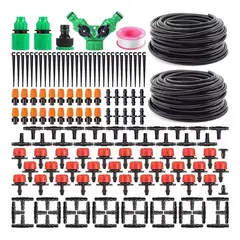 GENERICO - Kit de Riego por Goteo Automático 30m para 30 Plantas