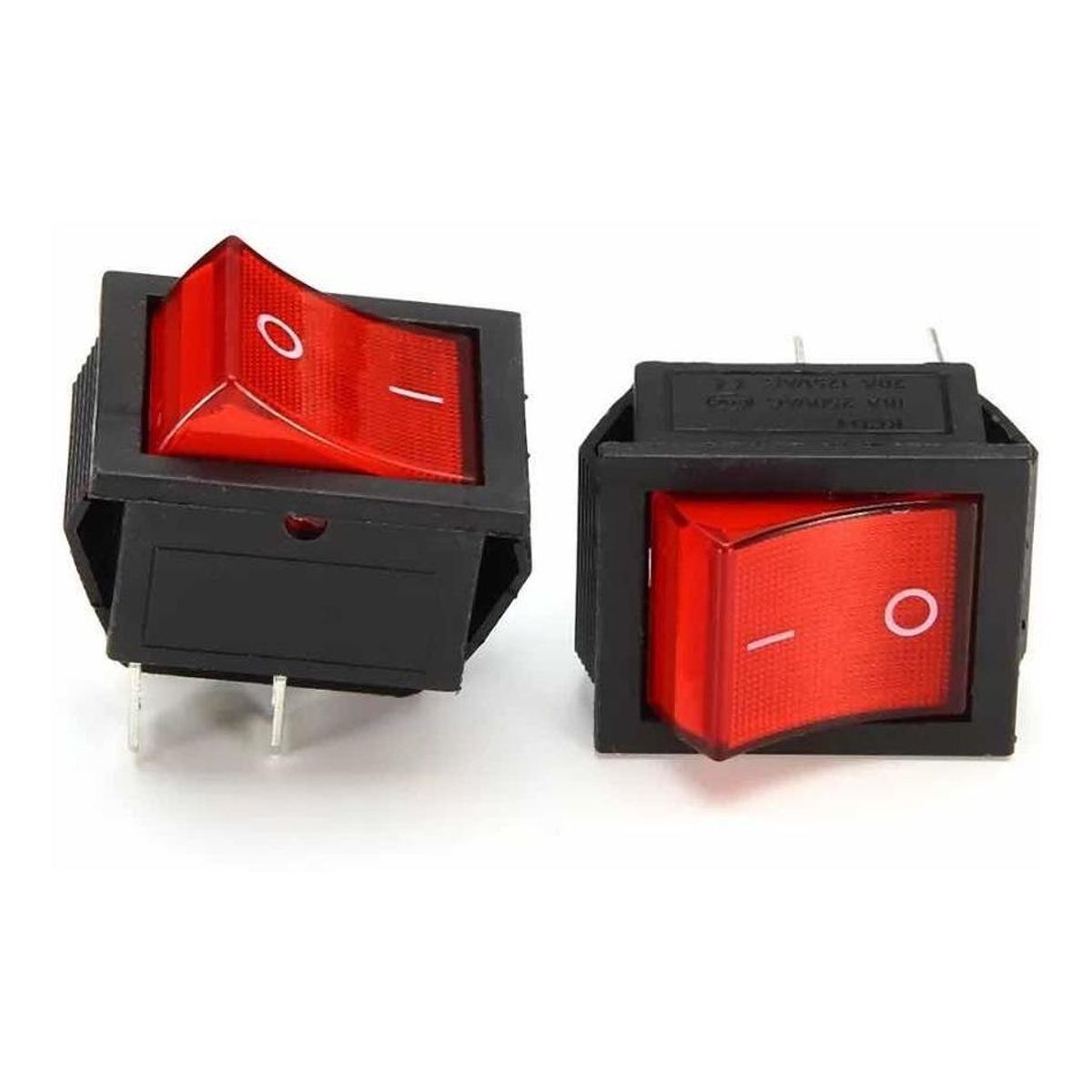 GENERICO - Interruptor Basculante Rojo para Equipos Eléctricos