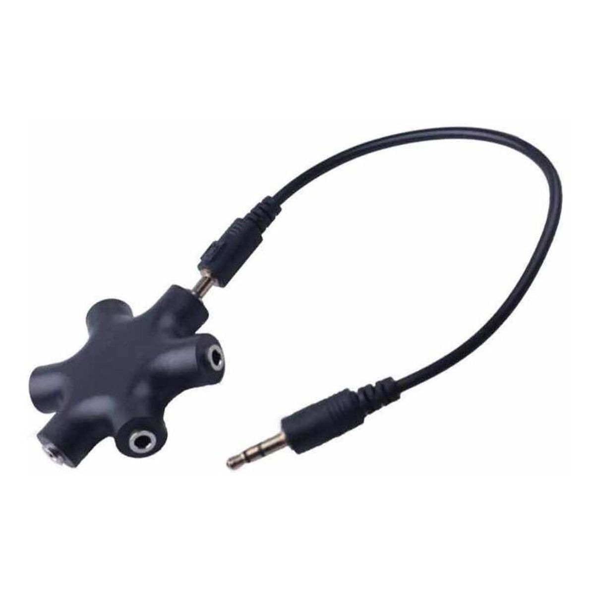 GENERICO - Cable Splitter de Audio 35mm 1 Macho a 5 Hembras