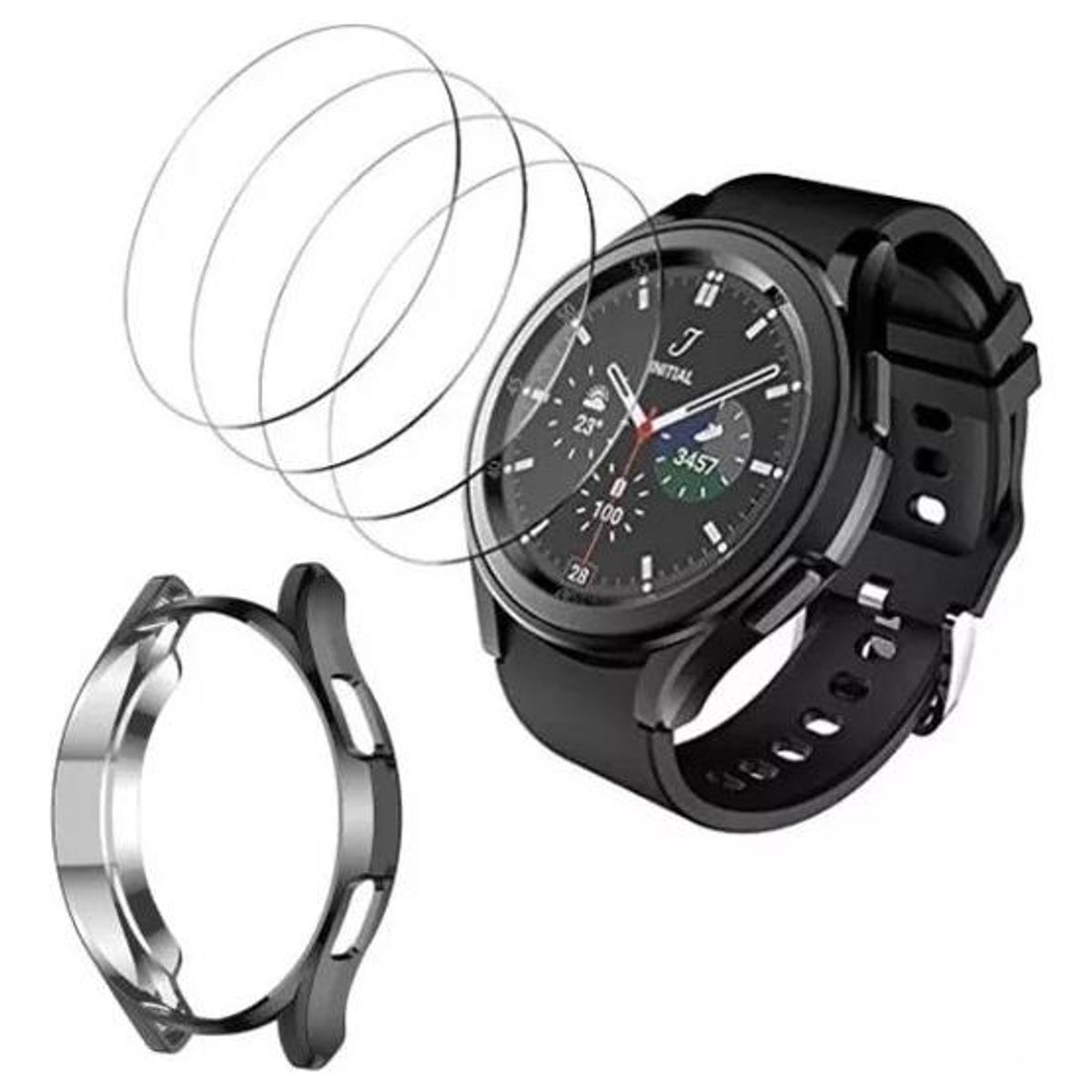 GENERICO - Kit de Protección 360 con 4 Laminas para Galaxy Watch 42mm