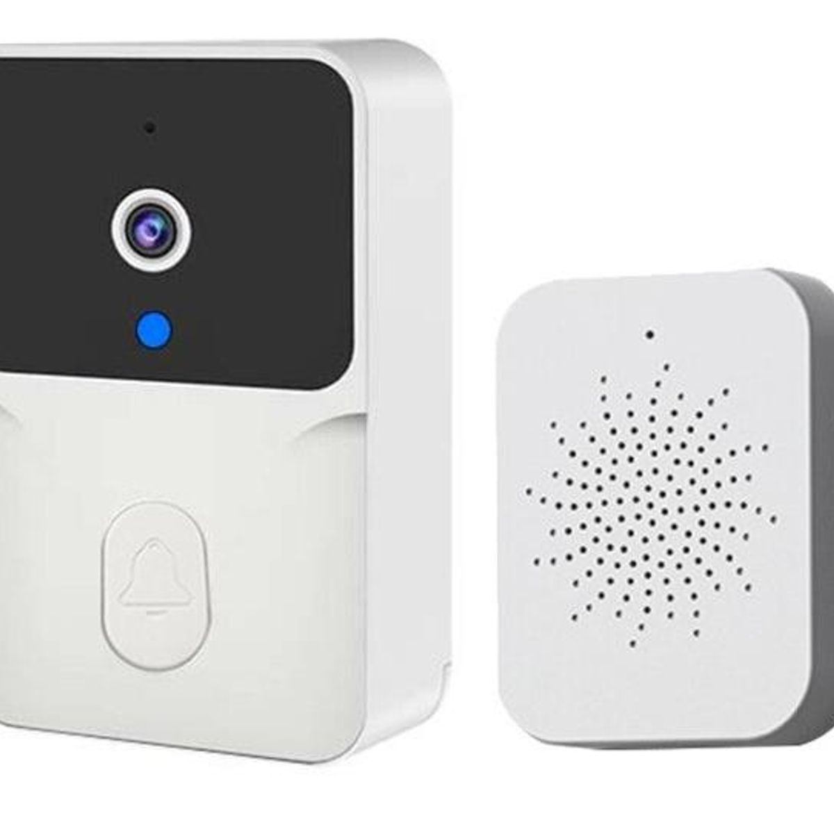 GENERICO - Timbre Portero Inalámbrico con Cámara y Conexión Wifi