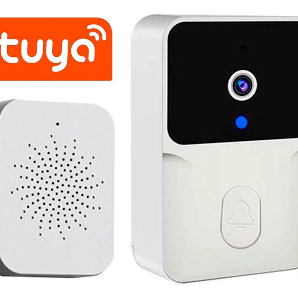 GENERICO - Timbre Portero Inalámbrico con Cámara y Conexión Wifi