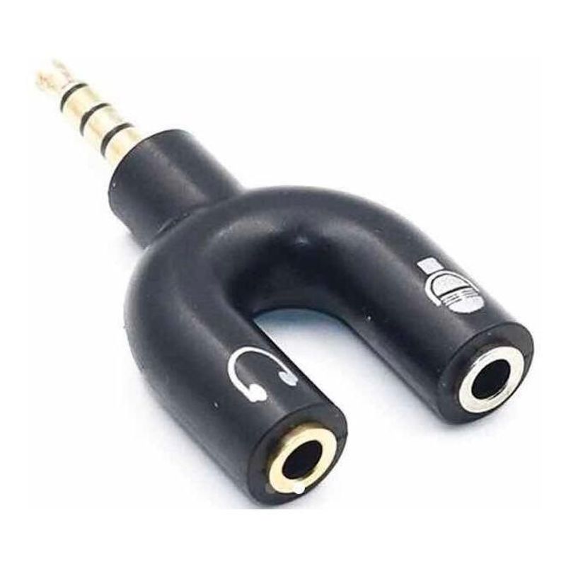 GENERICO - Adaptador Splitter 35mm para Audio y Micrófono