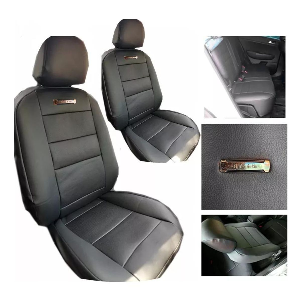 GENERICO - Funda Universal para Asientos de Auto en Ecocuero - Set Completo