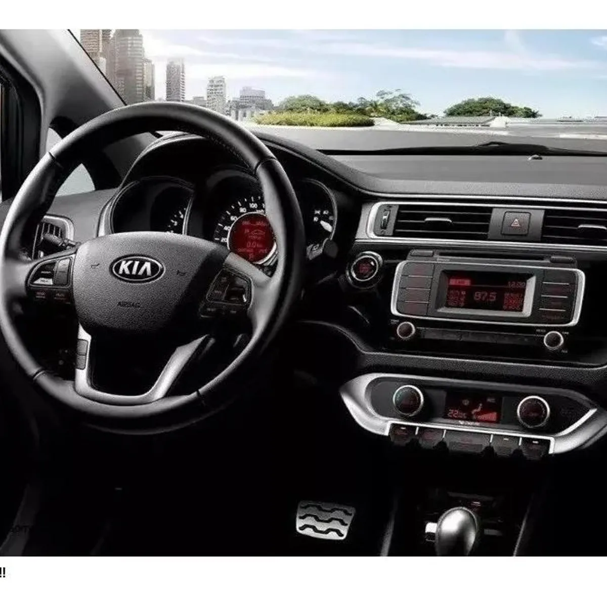 GENERICO - Adaptador de Radio Bisel para Kia Rio 2015-2017 9 Pulgadas
