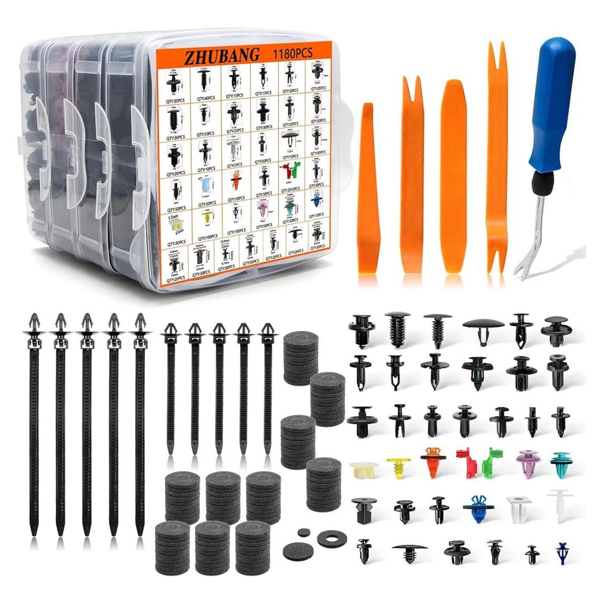 GENERICO - Kit Completo de Clips de Retención para Vehículos