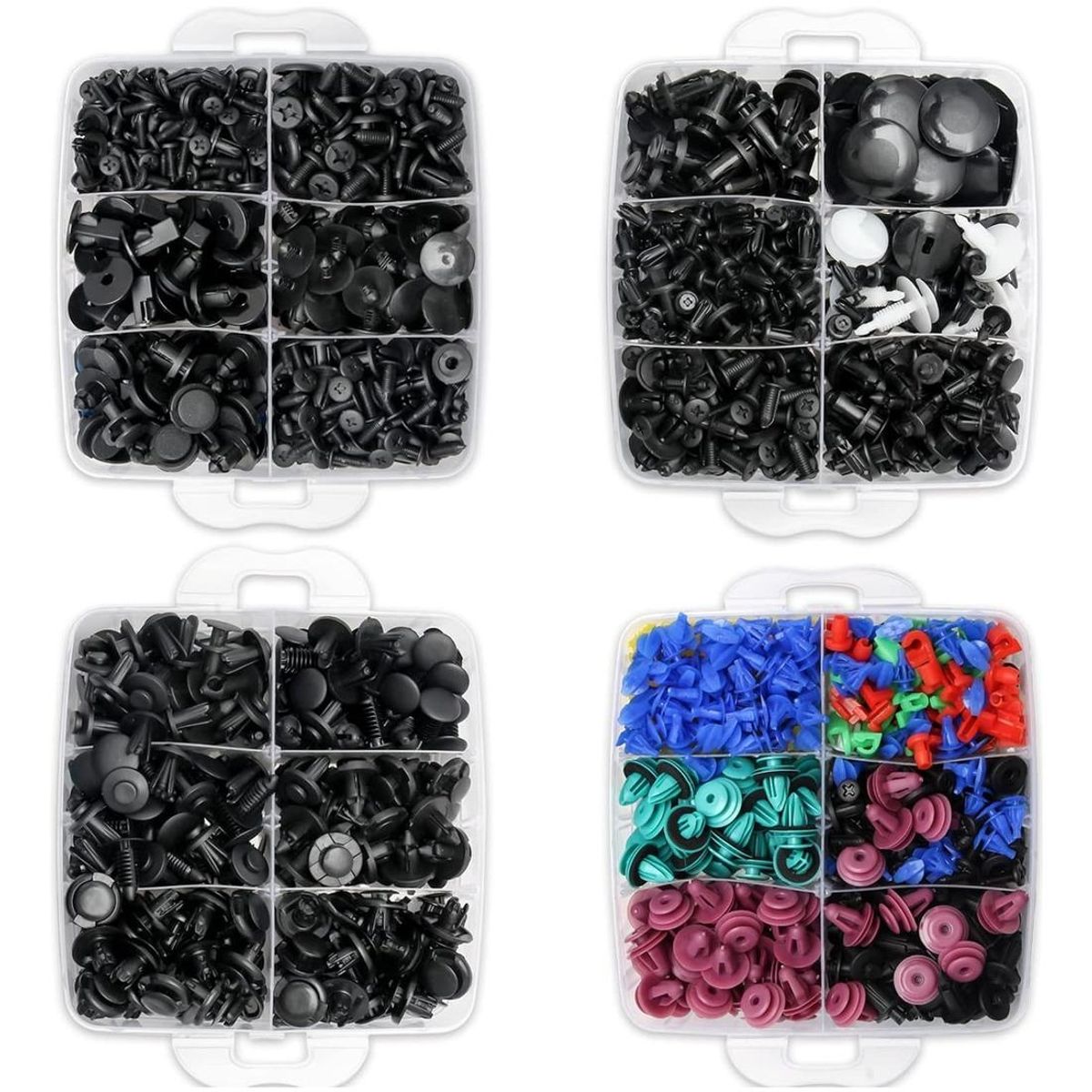 GENERICO - Kit Completo de Clips de Retención para Vehículos