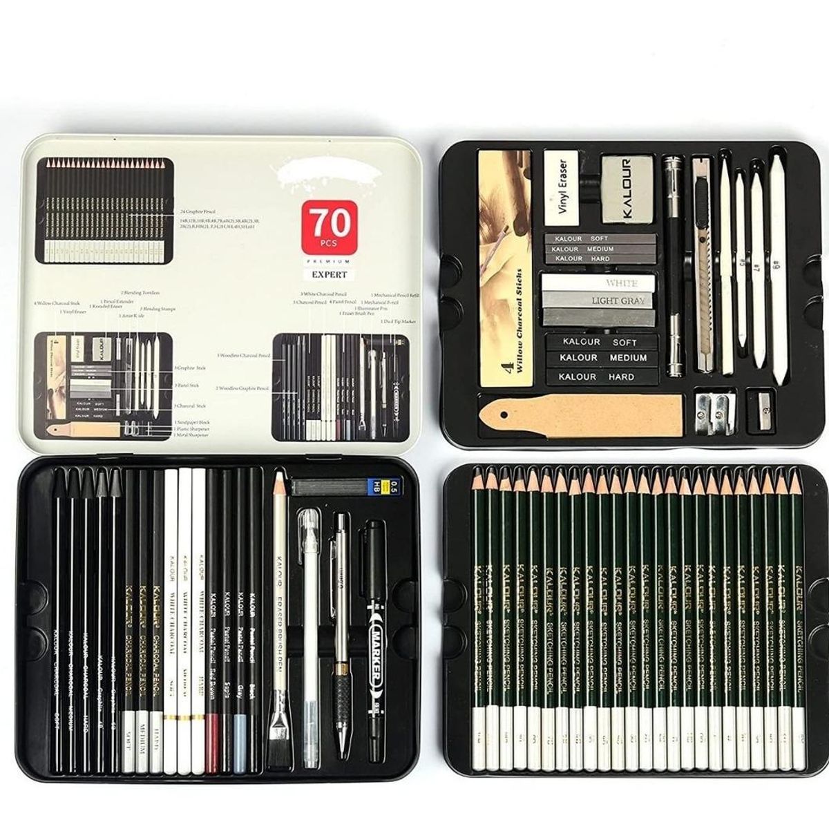 GENERICO - Set de Dibujo Profesional con 70 Accesorios