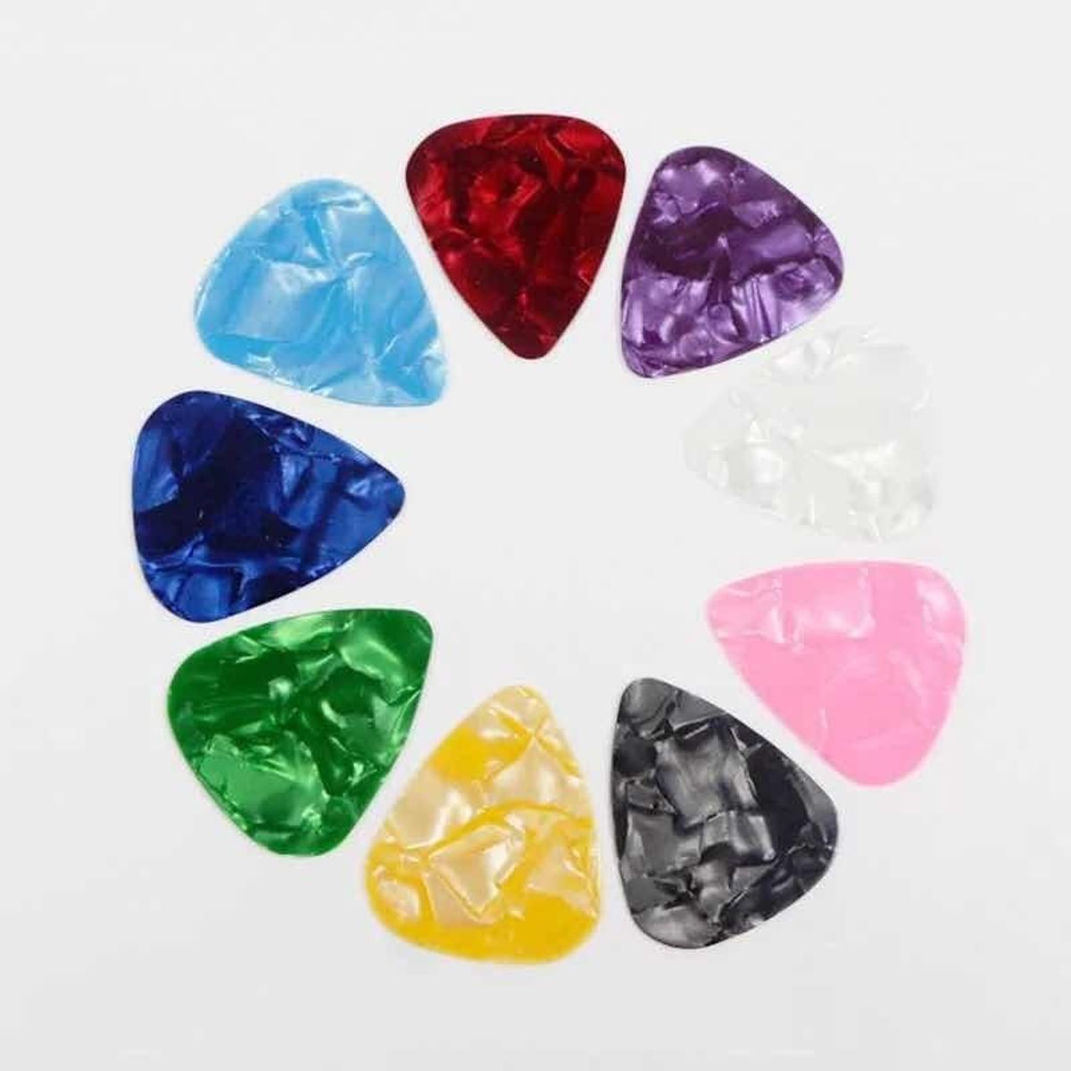 GENERICO - Pack de 2 Uñetas de Colores para Guitarra y Ukelele