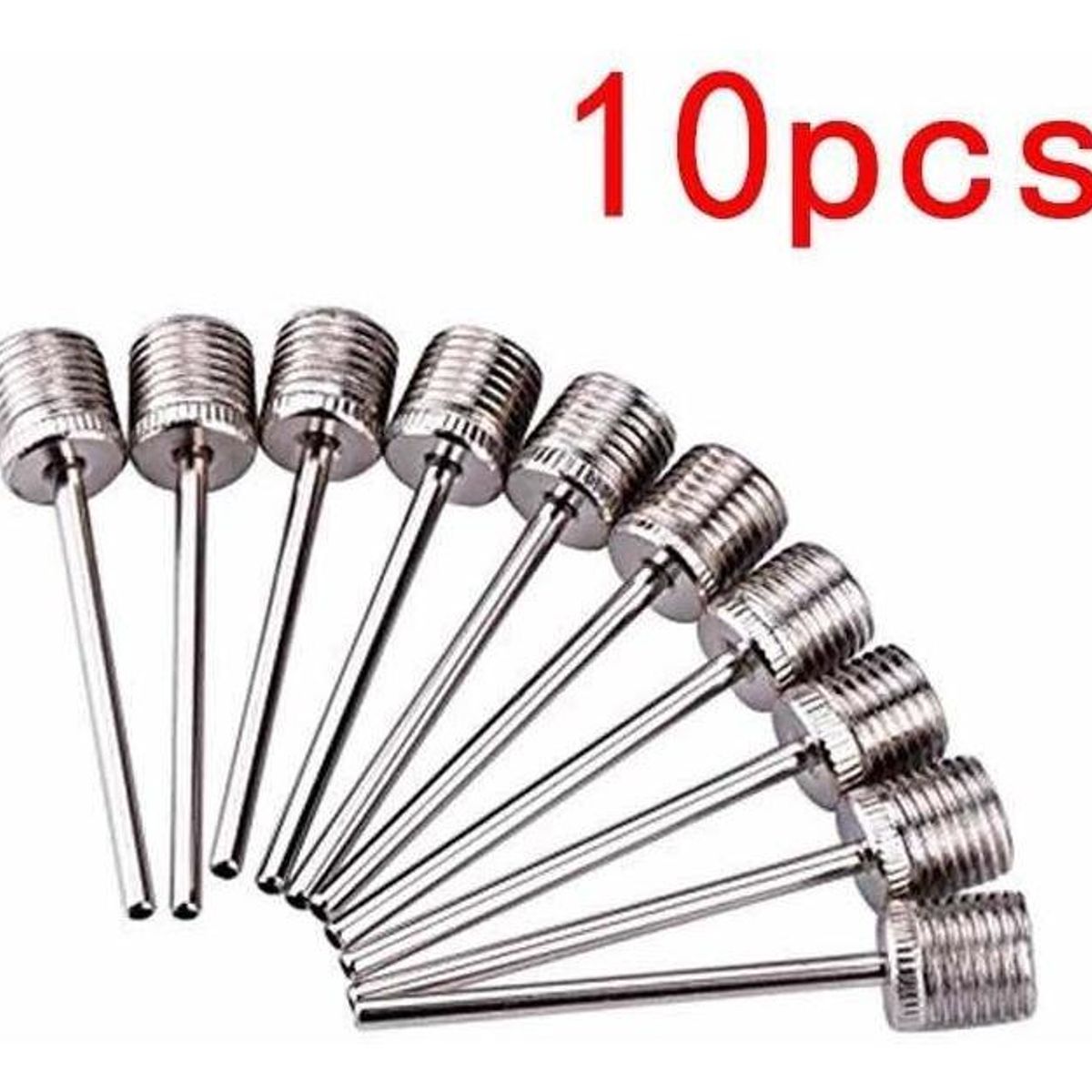 GENERICO - Pack de 10 Agujas Infladoras para Pelotas y Accesorios