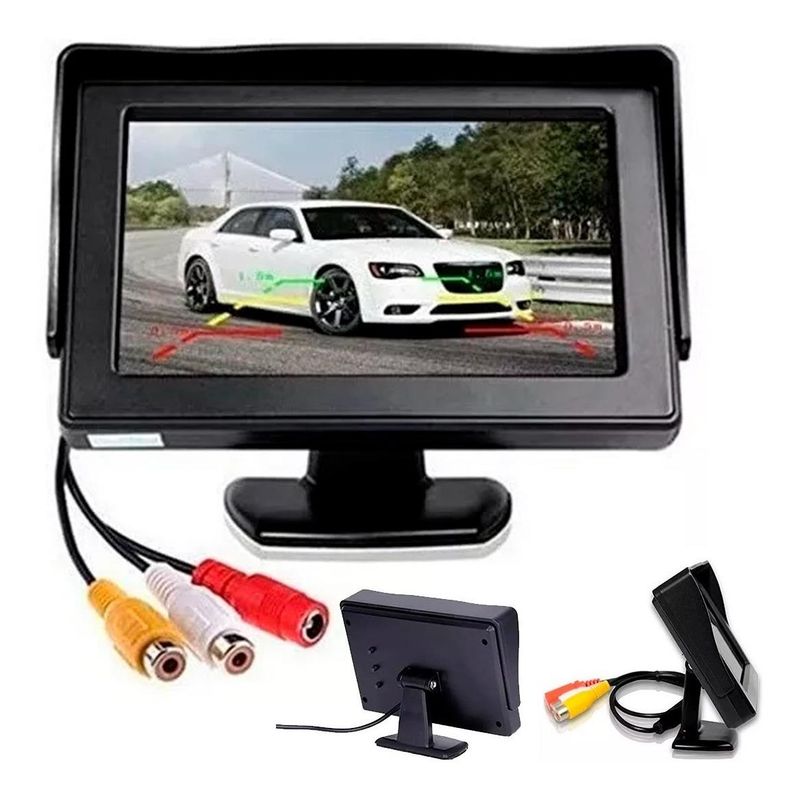 GENERICO - Monitor LCD Ajustable para Cámara de Retroceso 5" 12V-24V