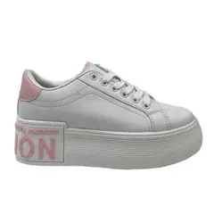 HERIEL - Zapatilla Blanca Plataforma Mujer