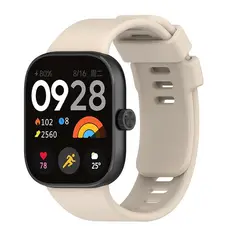 GENERICO - Correa Silicona Para Xiaomi Redmi Watch 5 4 / Band 9 8 Pro Crema.