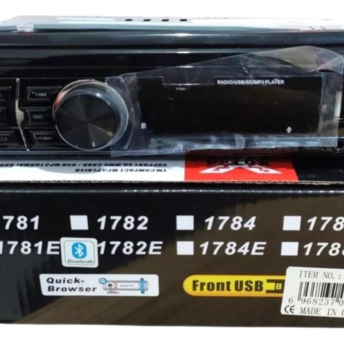 GENERICO - Radio para Auto con Bluetooth FM USB y SD