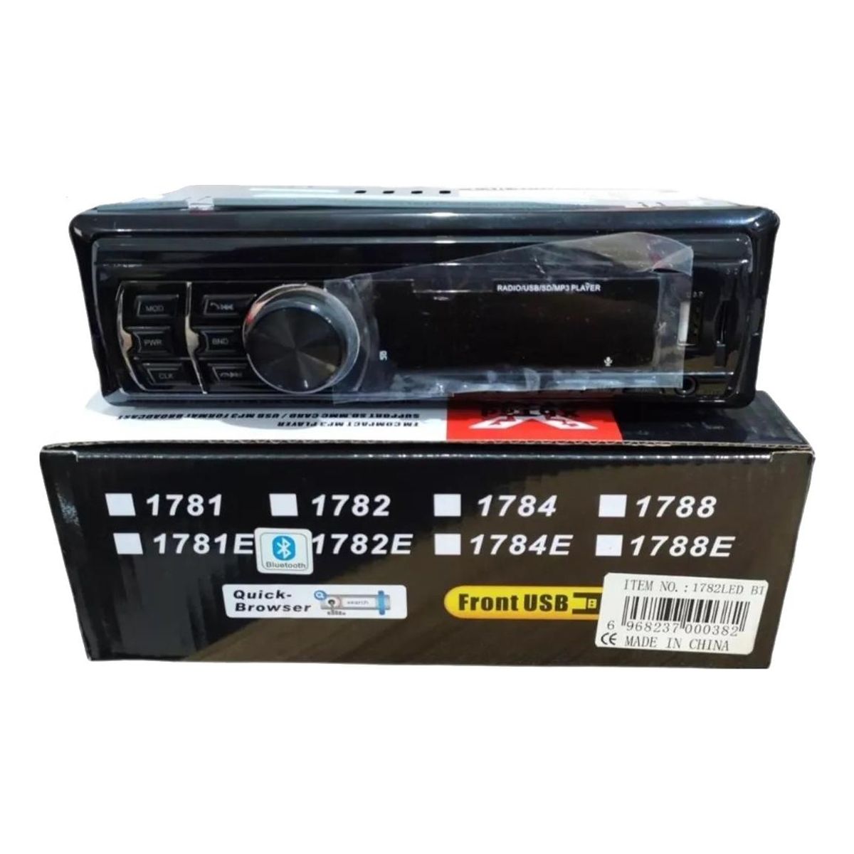 GENERICO - Radio para Auto con Bluetooth FM USB y SD