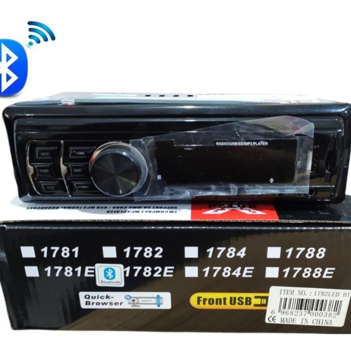 GENERICO - Radio para Auto con Bluetooth FM USB y SD