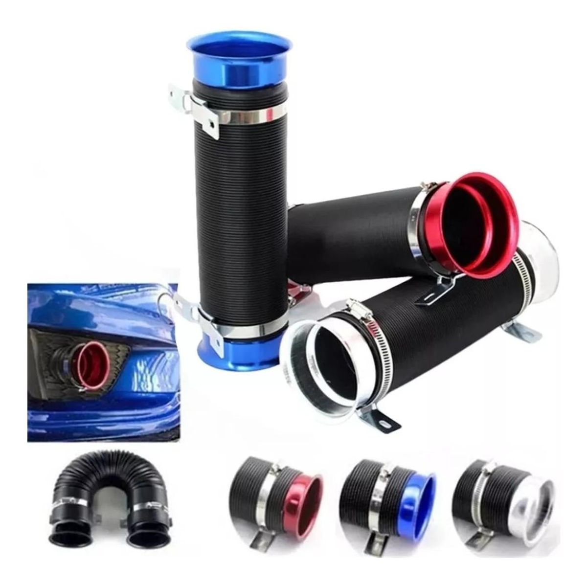 GENERICO - Tubo de Inducción Flexible Universal para Mejora de Aire