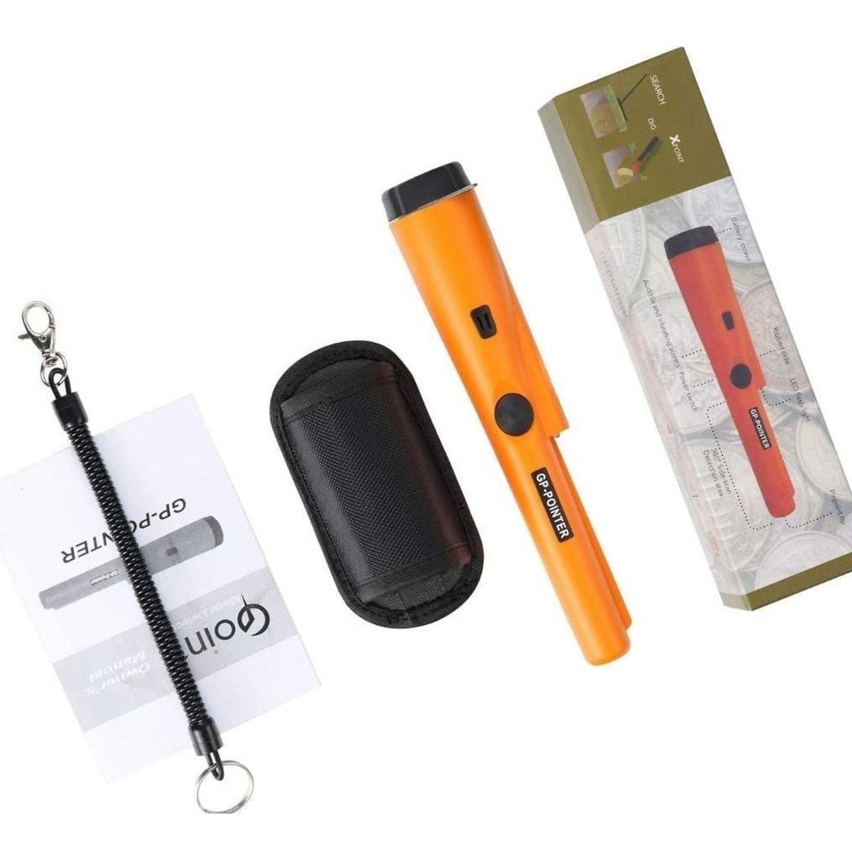 GENERICO - Detector de Metales Portátil con Alerta de Audio y Vibración