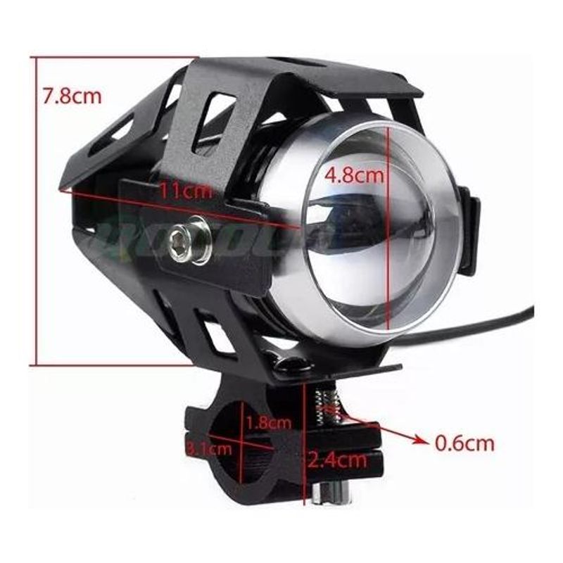 GENERICO - Foco LED Neblinero Universal para Moto - Alto Brillo