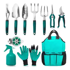 GENERICO - Set de Jardinería 11 Piezas con Bolsa de Almacenaje