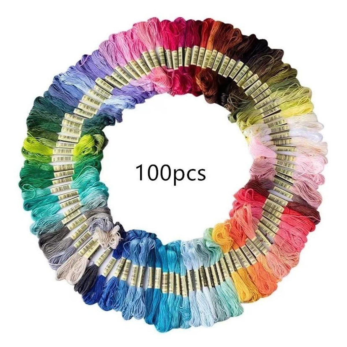 GENERICO - Set de Agujas Mágicas para Bordado con Hilos de Colores.