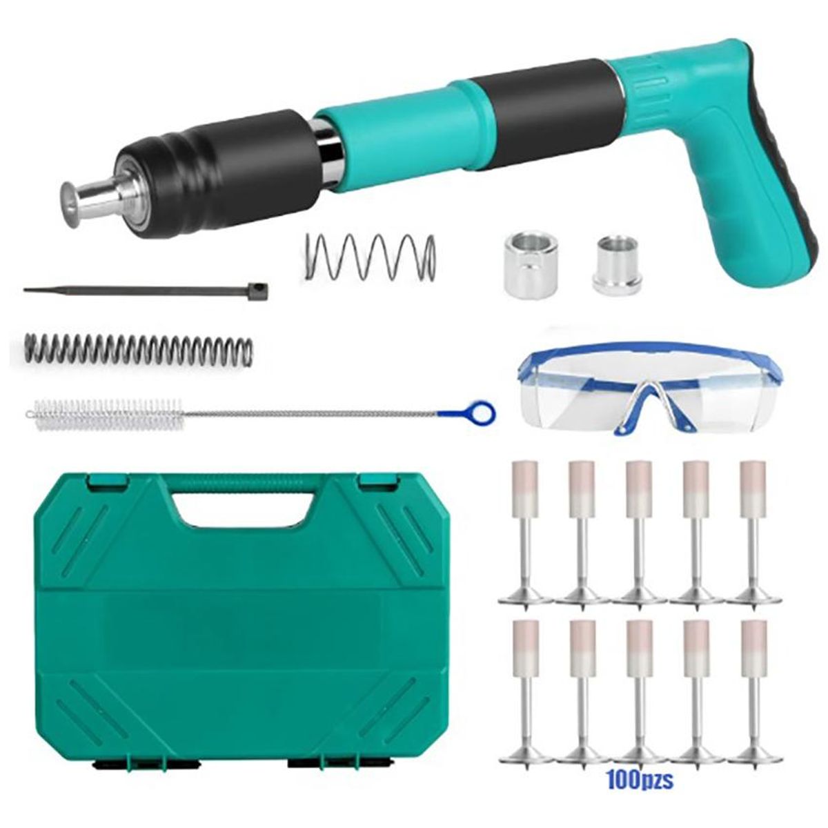 GENERICO - Kit Portátil de Fijación de Pared con 100 Clavos Incluidos