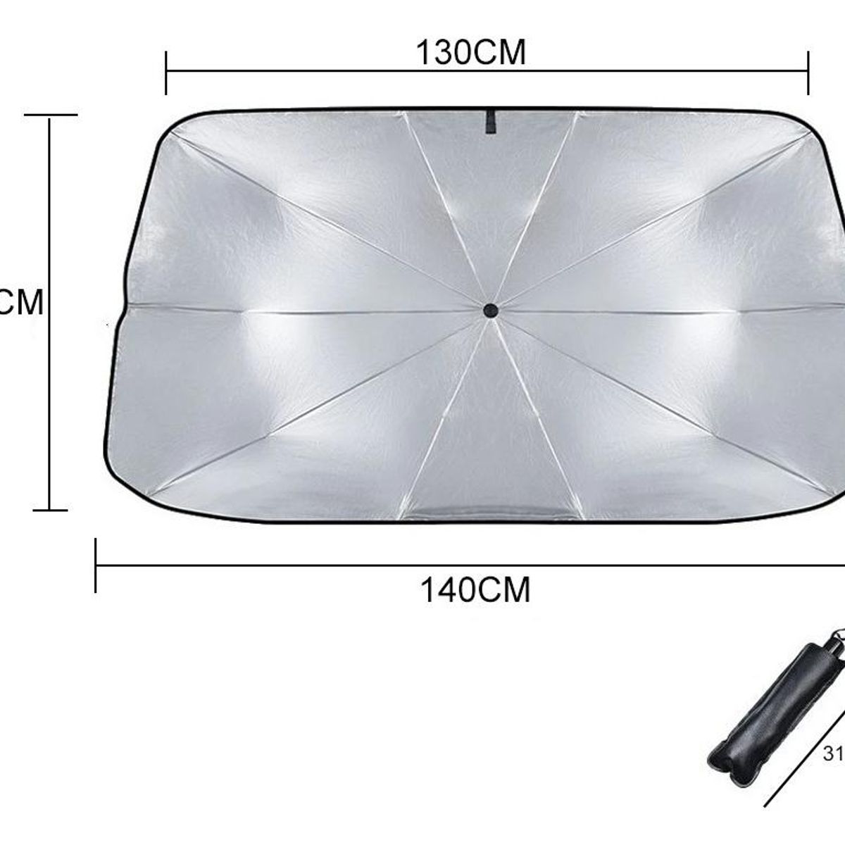 GENERICO - Parasol Plegable para Parabrisas de Auto