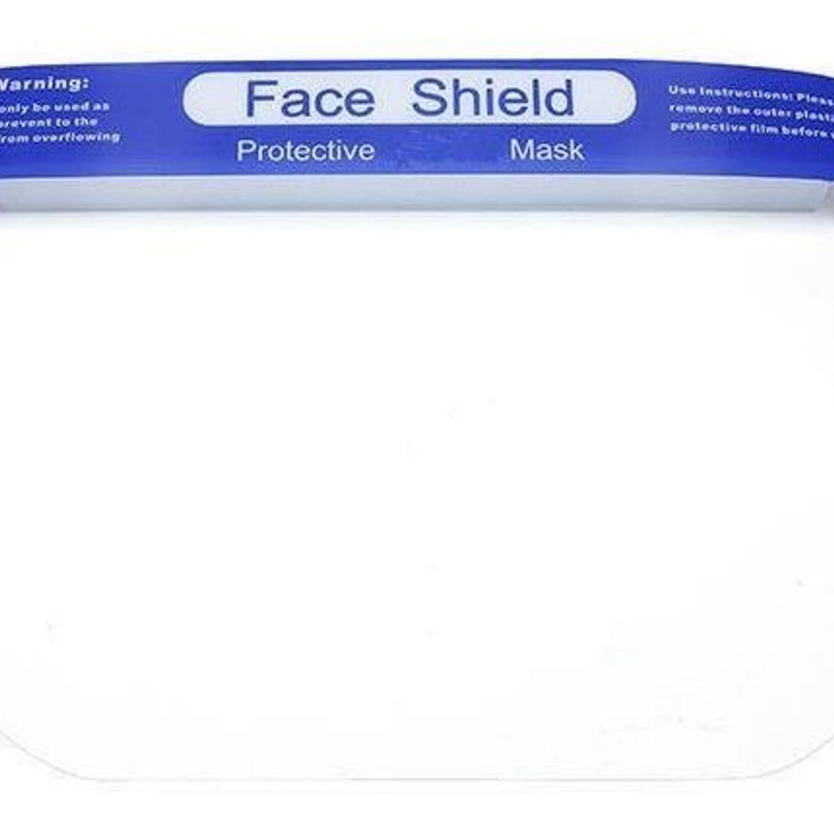 GENERICO - Escudo Facial Protector Completo Transparente para Protección Integral