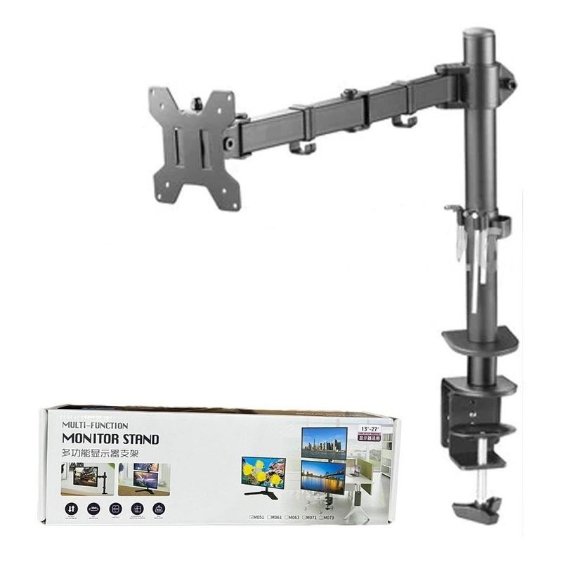 GENERICO - Soporte Articulado para Monitor 13-27 Pulgadas con Rotación 360°