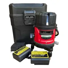 GENERICO - Nivel Láser Autonivelante 5 Líneas Rojo con Batería
