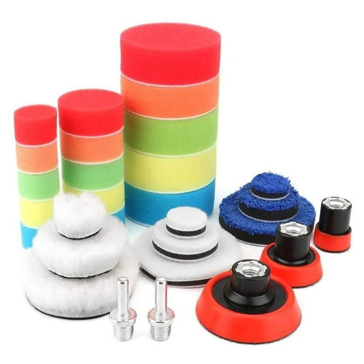 GENERICO - Kit de 29 Piezas de Almohadillas de Pulido para Automóviles