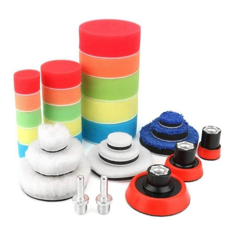 GENERICO - Kit de 29 Piezas de Almohadillas de Pulido para Automóviles