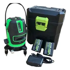 GENERICO - Nivel Láser Verde Autonivelante 5 Líneas para Construcción