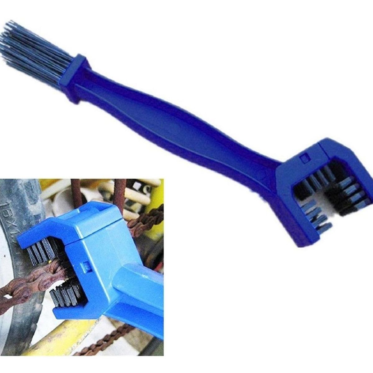 GENERICO - Cepillo de Limpieza para Cadenas de Motos y Bicicletas