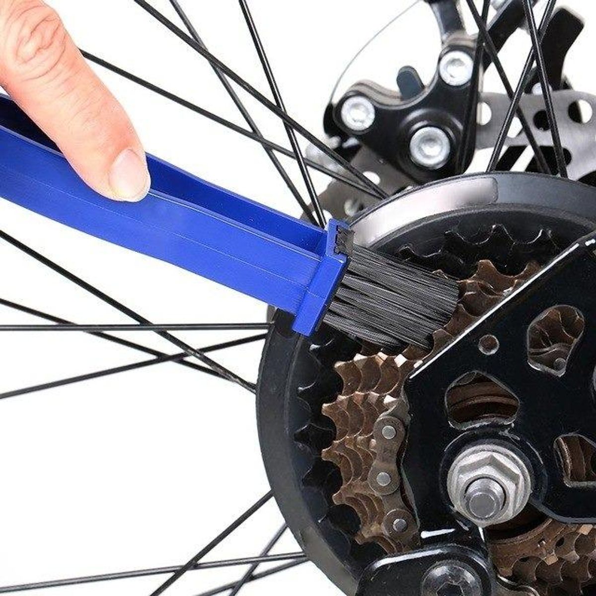GENERICO - Cepillo de Limpieza para Cadenas de Motos y Bicicletas