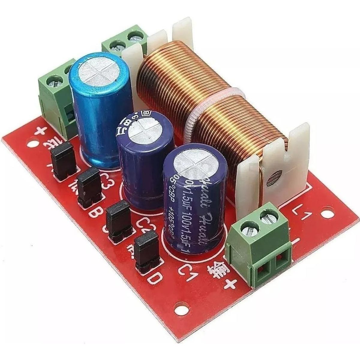 GENERICO - Altavoz Crossover 400W 2 Vías Ajustable de Audio